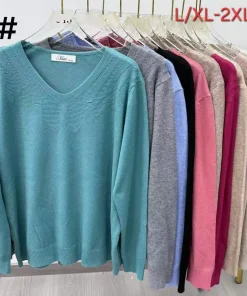 Swetry Damskie ,Size l/xl-2/3xl,paczka 10szt, mix kolor