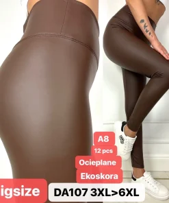 Spodnie skórzane Damskie,size 3xl-6xl,paczka 12szt,1kolor