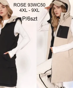 Kamizelki damskie,size 4-9xl,Paczka 6szt ,1kolor