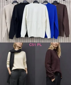 Swetry Damskie WŁOSKA,Size uni,paczka 6szt, mix kolor