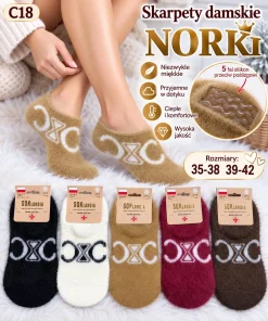 Stopki Damskie,size 35-42,paczka 50szt,mix kolor