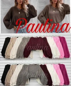 Swetry Damskie WŁOSKA,Size uni,paczka 6szt, mix kolor