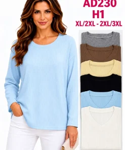 Bluzki damskie,size l/xl-2/3xl,paczka 12szt,mix kolor