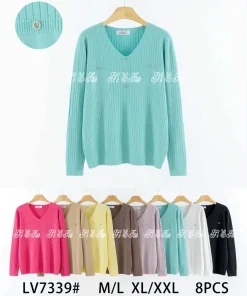 Swetry Damskie ,Size m/l-xl/2xl,paczka 8szt, mix kolor