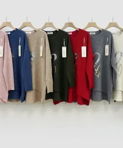 Swetry damskie,size m-2xl,Paczka 8szt,mix kolor