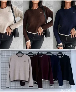 Swetry Damskie WŁOSKA,Size uni,paczka 6szt, mix kolor