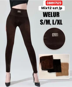 Leginsy Damskie,size s/m-l/xl,paczka 12szt,mix kolor