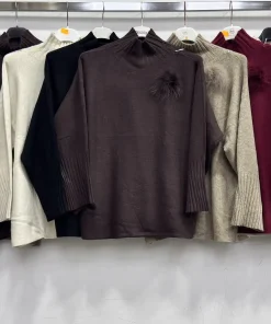 Swetry Damskie WŁOSKA,Size uni,paczka 6szt, mix kolor