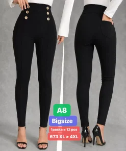 Leginsy Damskie,size xl-4xl,paczka 12szt,1kolor