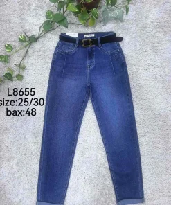 Jeansy damskie ,size 25-30,Paczka 12szt ,1kolor