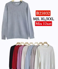 Swetry damskie,Size m/l-xl/2xl,paczka 12szt,mix kolor