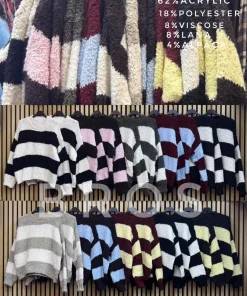 Swetry Damskie,size uni,paczka 6szt, mix kolor