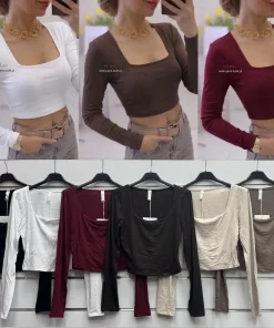 Bluzki Damskie WŁOSKA,Size uni,paczka 6szt, mix kolor