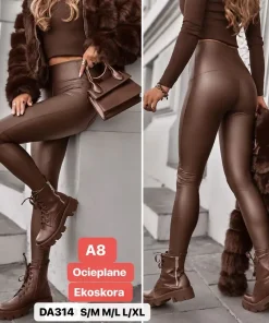 Spodnie skórzane Damskie,size s/m-l/xl,paczka 12szt,1kolor