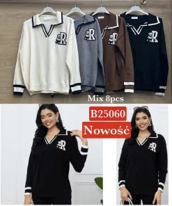 Swetry damskie,Size uni,paczka 8szt,mix kolor