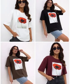 Bluzki Damskie, size uni,paczka 6szt,mix kolor