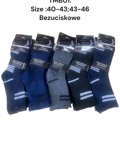 Skarpety MĘSKIE,size 40-46,Paczka 40szt,mix kolor