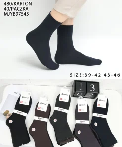 Skarpety MĘSKIE,size 39-46,Paczka 40szt ,mix kolor