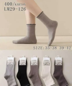 Skarpety Damskie,size 35-42,Paczka 40szt,mix kolor