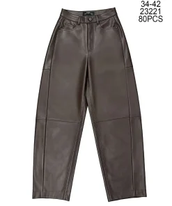 Spodnie skórzane Damskie,size 34-42,Paczka 10szt ,1 kolor