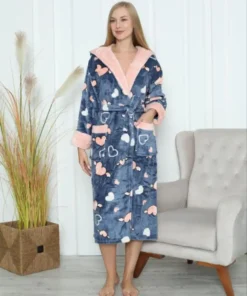 Szlafrok Damskie,size 2xl-4xl,Paczka 6szt,1kolor