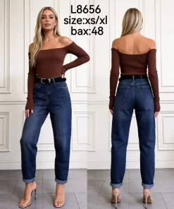 Jeansy damskie ,size xs-xl,Paczka 12szt ,1kolor