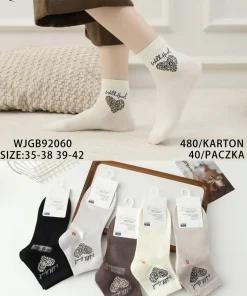 Skarpety Damskie,size 35-42,Paczka 40szt,mix kolor