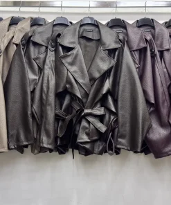 Kurtki skórzane damskie,size uni,paczka 6szt,mix kolor