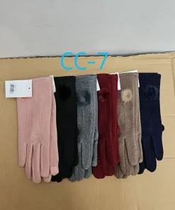Rękawiczki Damskie , paczka 12szt,mix kolor