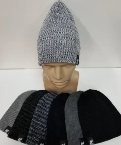 Czapki MĘSKA , paczka 12szt,mix kolor