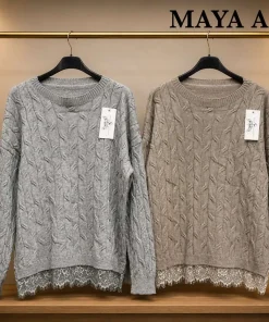Swetry damskie,size uni,Paczka 6szt,mix kolor