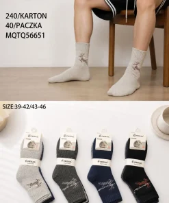 Skarpety MĘSKIE,size 39-46,Paczka 40szt,mix kolor