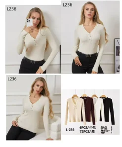 Swetry Damskie ,Size uni,paczka 12szt, mix kolor