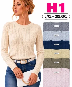 Swetry damskie,size l/xl-2/3xl,paczka 12szt,mix kolor
