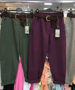 Spodnie Damskie WŁOSKA,Size uni,paczka 6szt, mix kolor