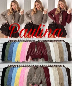 Swetry Damskie WŁOSKA,Size uni,paczka 6szt, mix kolor