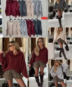 Swetry damskie ,size uni,Paczka 6szt ,mix kolor