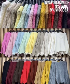Swetry Damskie,size uni,paczka 6szt, mix kolor