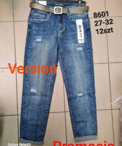 Jeansy Damskie, size 27-32,paczka 12szt,1kolor