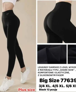 Leginsy Damskie,size 3/4-5/6xl,paczka 12szt,1kolor