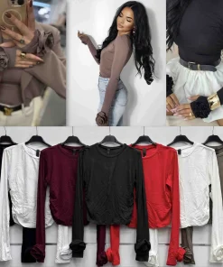 Bluzki Damskie WŁOSKA,Size uni,paczka 6szt, mix kolor