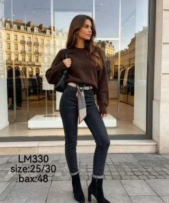 Jeansy Damskie,size 25-30,Paczka 12szt,1kolor