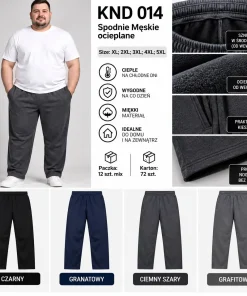 Spodnie MĘSKIE,size xl-5xl,paczka 12szt,mix kolor