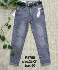 Jeansy damskie ,size 26-31,Paczka 12szt ,1kolor