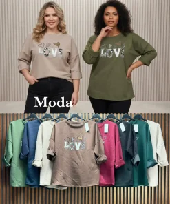 Bluzy Damskie ,Size uni ,paczka 6szt, mix kolor