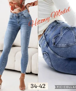 Jeansy Damskie,size 34-42,paczka 10szt,1kolor