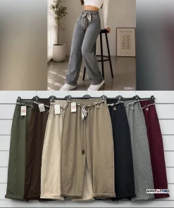 Spodnie Damskie WŁOSKA,Size uni,paczka 6szt, mix kolor