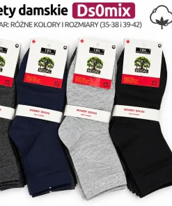 Skarpety Damskie,size 35-42,Paczka 40szt,mix kolor