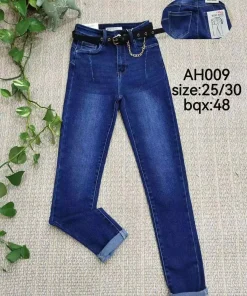 Jeansy damskie ,size 25-30,Paczka 12szt ,1kolor