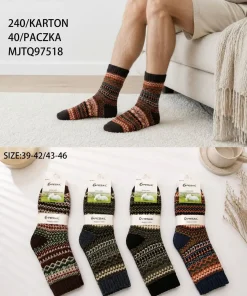 Skarpety MĘSKIE,size 39-46,Paczka 40szt ,mix kolor